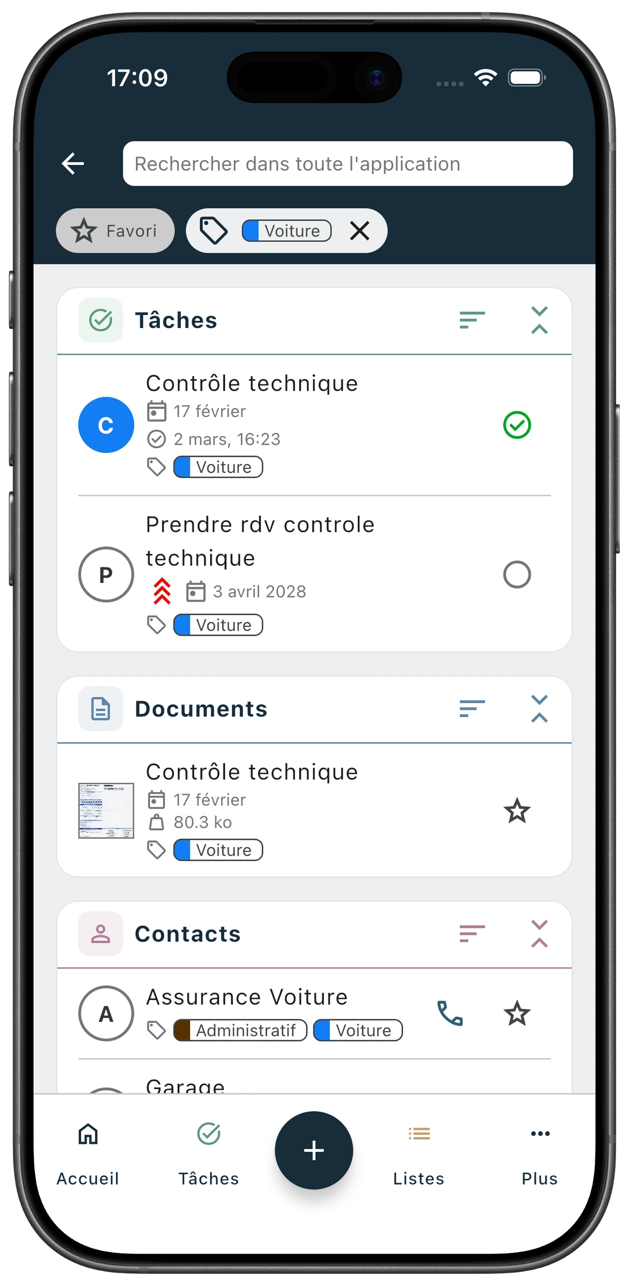 Recherche multi-entité par étiquette dans Xerus