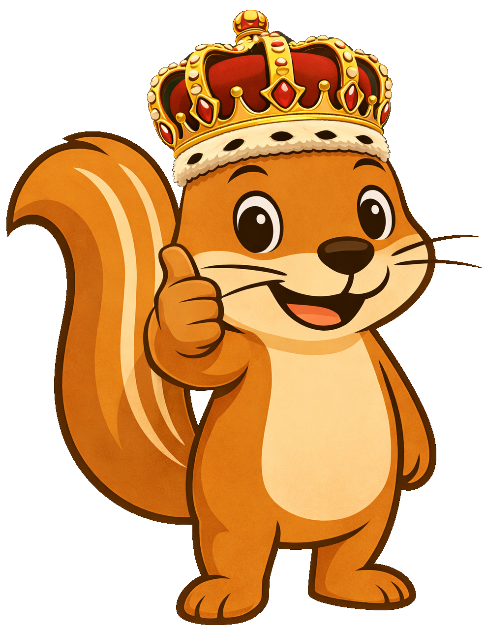 Xerus avec une couronne